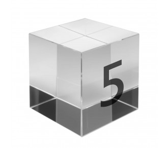 Cube numéroté PMMA